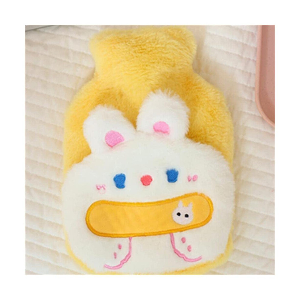 Classic 500ML Small Hot Water Bottle ExplosionProof Rubber Liner Reusable Hand Foot Belly Warmer One Size D