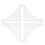 Quiltningslinjal DIY Transparent Plast FourCorn 1