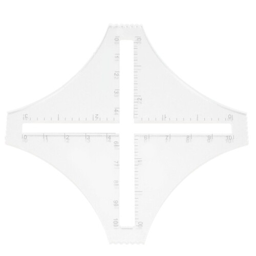 Quiltningslinjal DIY Transparent Plast FourCorn