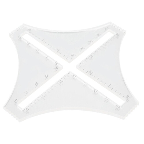 Quiltningslinjal DIY Transparent Plast FourCorn 1