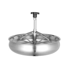Thickened Stainless Steel Feeding Bowl for Newborn Piglets Anti Rust Surface Unique Compartments Bottom Hook Storage