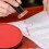 Red Colour Oily Ink Pad Quick Drying DIY Stamp Ink 5