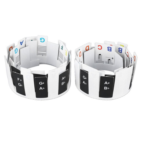 Removable 88 Key Piano Keyboard Note Labels