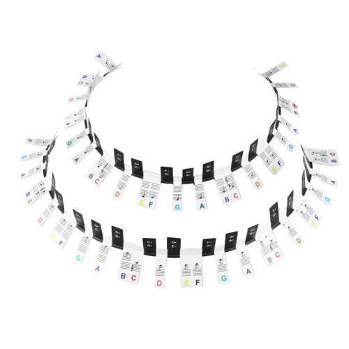 Removable 88 Key Piano Keyboard Note Labels 1