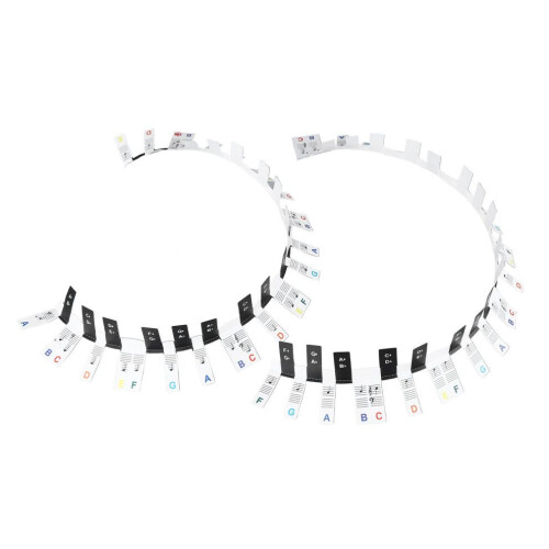 Removable 88 Key Piano Keyboard Note Labels 2