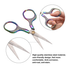 Salon Barber Stainless Steel Scissors Plum Blossom