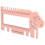 Ruler Plastic Sheep Shape Crochet Sweater Knitting 2