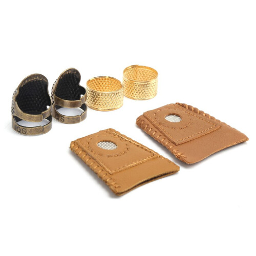 Sewing Thimble Brass Reusable Durable Metal Finger 2