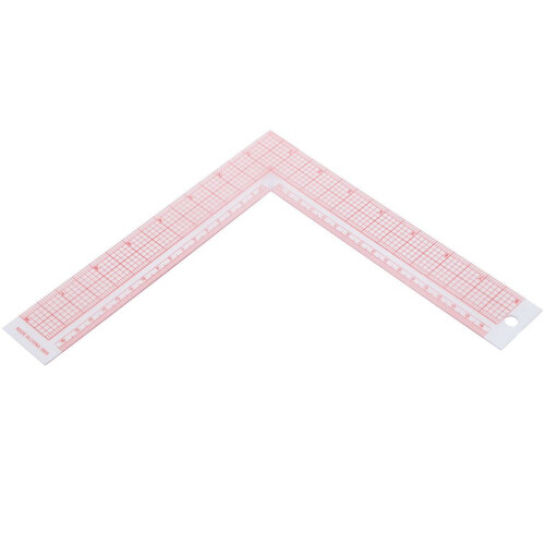 Regla cuadrada en forma de L Escala de ángulo recto PMMA PVC 2