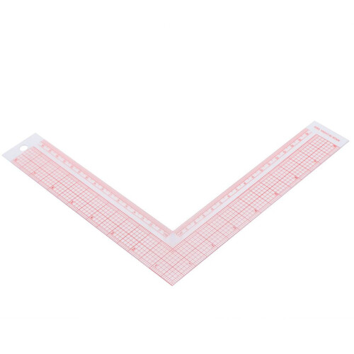Regla cuadrada en forma de L Escala de ángulo recto PMMA PVC 1