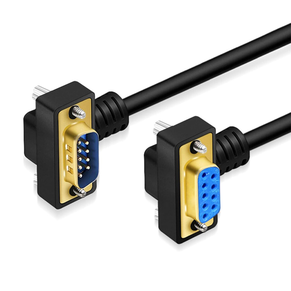 Db9 Male To Female 9Pin Rightangle Plated Rs232 Serial Com Port Cable 10 Meter Gold 9105992197460
