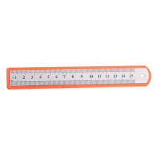 Rostfri linjal i centimetertjocklek, robust, hög