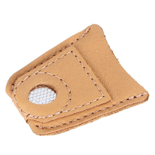 Sewing Finger Sleeve Knitting Thimble Leather 1