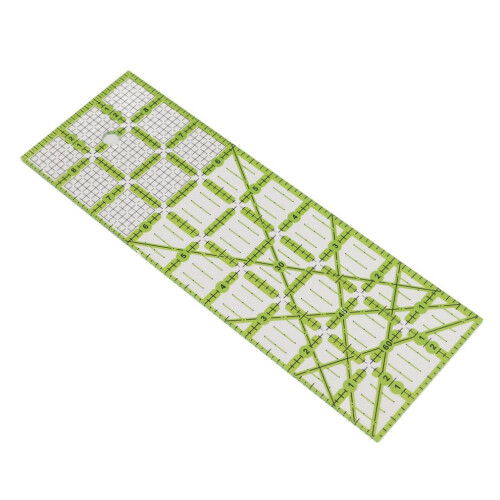 Regla de acolchado acrílica rectangular transparente 2