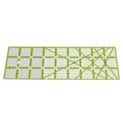 Regla de acolchado acrílica rectangular transparente 1