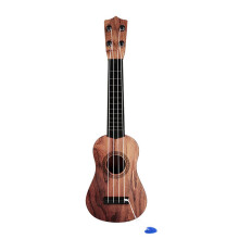 Ukulele-Spielzeug aus Kunststoff, spielbar, 4 Saiten, pädagogisch wertvoll