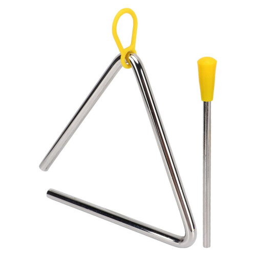 Percusión manual triangular de metal, fácil de tocar 2