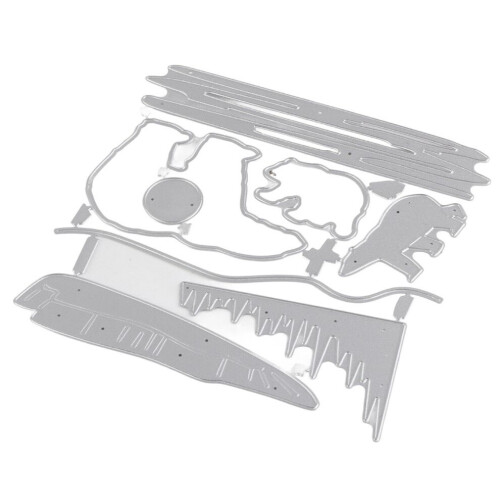 Troqueles de corte de metal navideños para scrapbooking 1