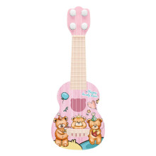 Ukulele-Gitarre für Kleinkinder, Spielzeug-Cartoon, Mini, 4 Saiten