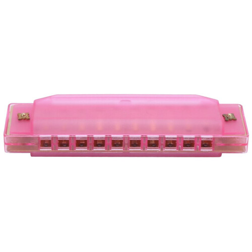 Harmonica Plastic Translucent 10 Hole with Storage 2