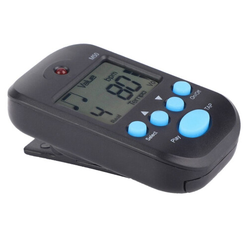 Mini LCD Digital M50 Metronom Beat Tempo Gitarr 1