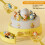 (Yellow) Kids' Bouncing Turntable Toy - Interactive Educational Game With Colorful Characters, Concentration Training & Motor 1