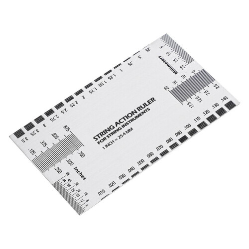 Stainless Steel String Action Ruler Gauge