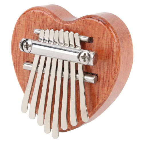 Hjärtformat tumpiano bärbart Crisp 8-tuner 1