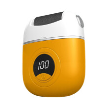 Electric Device for Callus Removal Digital Foot Grinder with Smart Display Orange Automatic Foot Care Tool Head