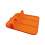 Compact Silicone Spoon Rest Organizers Nonslip Suction-Orange 1