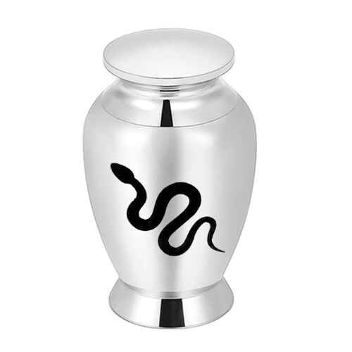 Artistic Pet Ashes Container Waterproof Construction-Silver