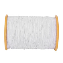 Cordón elástico blanco de 0,5 mm para cortar y hacer manualidades.