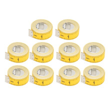 Lot de 10 rubans à mesurer double face de 1,5 mètre