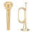 Embouchure de trompette dorée, style tendance, pour débutant 4