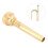 Embouchure de trompette dorée, style tendance, pour débutant 3