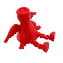 Articulated Angel Statue with Hinged Legs For Home-Red 3