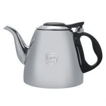 1,2L te- og kaffekande i rustfrit stål, nem at rengøre og hurtig opvarmning, holdbar og korrosionsbestandig, stor lågåbning for nem påfyldning,