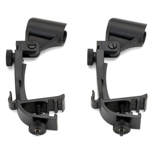 1 paar drummicrofoonclips voor drumstel en randmicrofoon 2