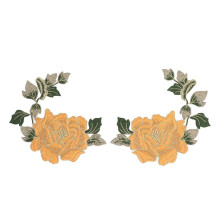 1 paar geborduurde bloemenpatches met prachtige bloemen