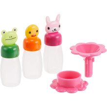 Leuke mini-bakjes voor lunchbento, gebruiksvriendelijk ontwerp, schattige sausbakjes in dierenstijl.