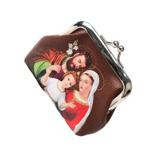 Catholic Rosary Pouch Religious Jewelry Storage Box-brown
