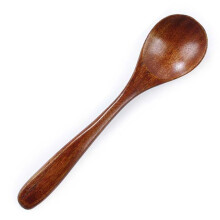Vintage Spoon with Artisan Touch, Scoops for Food Serving Spoons for Buffet Featuring Honeycomb Pattern Handcrafted Solid Wood Utensil for Soup and Ri