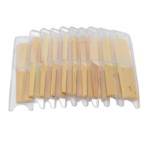 10 stuks Eb saxofoonrietjes, sterkte 3.0, medium