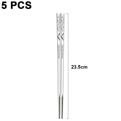 Χειροποίητα ξυλάκια chopsticks, ξυλάκια από ανοξείδωτο ατσάλι με τετράγωνο σχεδιασμό, 1