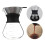 Καφετιέρα Pour Over με γυάλινη καράφα βαρέως τύπου 400 ml, φίλτρο από ανοξείδωτο ατσάλι 8