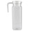Ακρυλική κανάτα για χυμό και τσάι, διαφανείς κανάτες νερού με καπάκι, εργονομική 1
