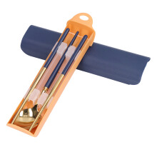 Porta-talheres de fibra de bambu, estojo de viagem para aventureiros: ecológico, durável e elegante, presente perfeito para qualquer ocasião.