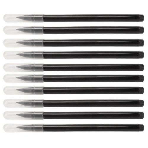 10 lápices negros sin tinta borrables y reutilizables
