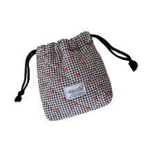 Multipurpose Drawstring Makeup Bag For Traveler Students-Black
