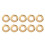 10 Pcs Round Eyelets 13mm Inner Diameter Alloy 1